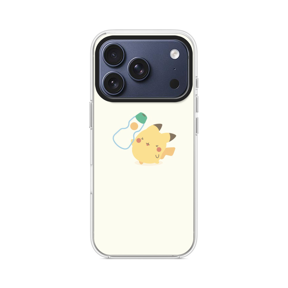 ミルク瓶とピカチュウ iPhone 17 Proオリジナルケース