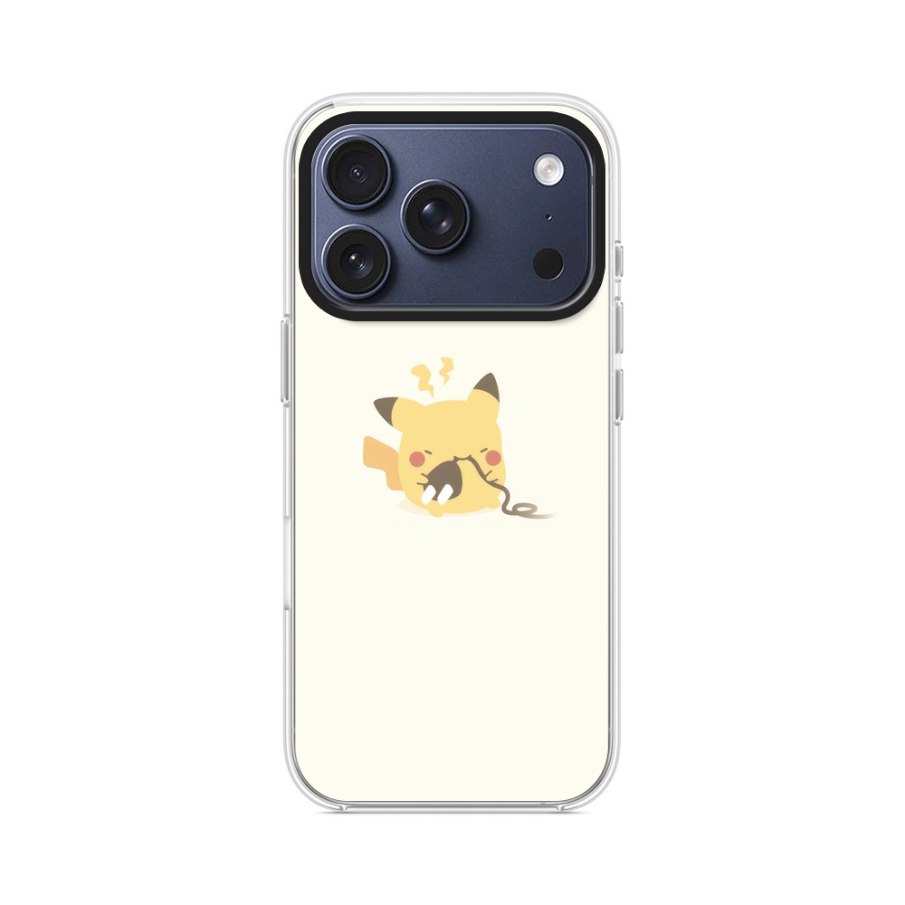 ピカチュウプラグかじり iPhone 17 Proオリジナルケース