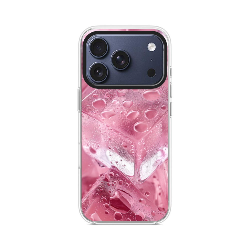 ピンク氷のキューブ iPhone 17 Proオリジナルケース