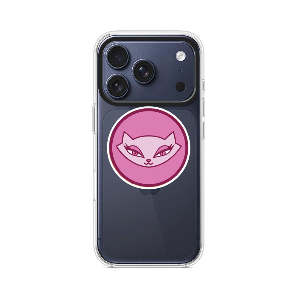 ピンクのキツネの顔 iPhone 17 Proオリジナルケース