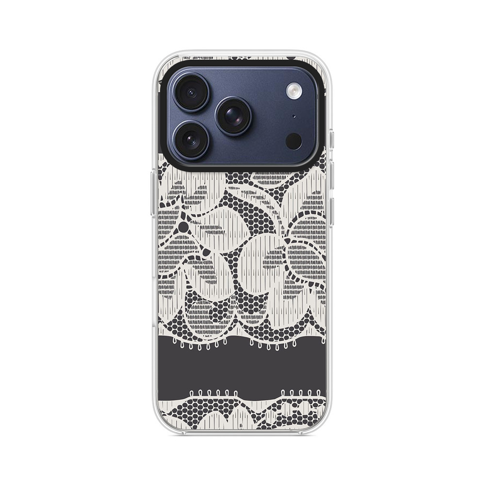 レースの花模様 iPhone 17 Proオリジナルケース