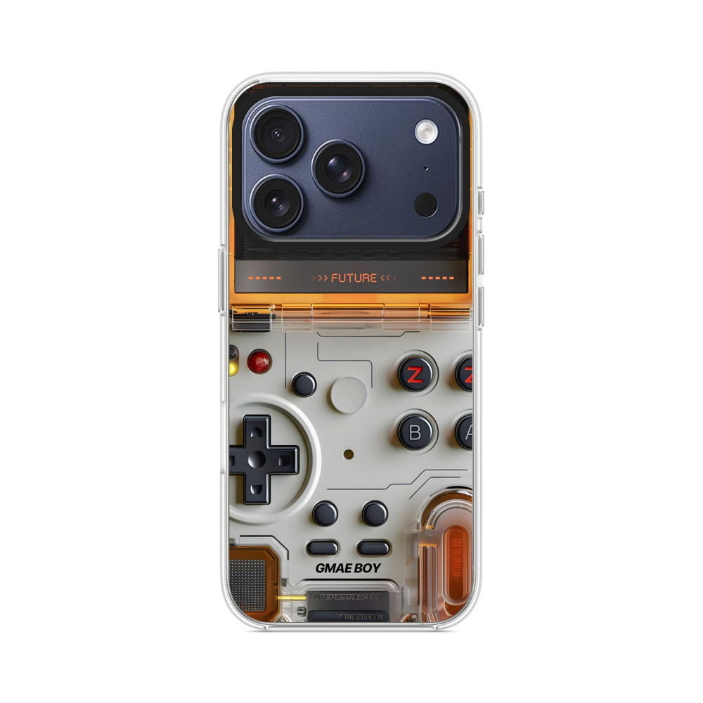 未来的ゲーム機ボタン iPhone 17 Proオリジナルケース