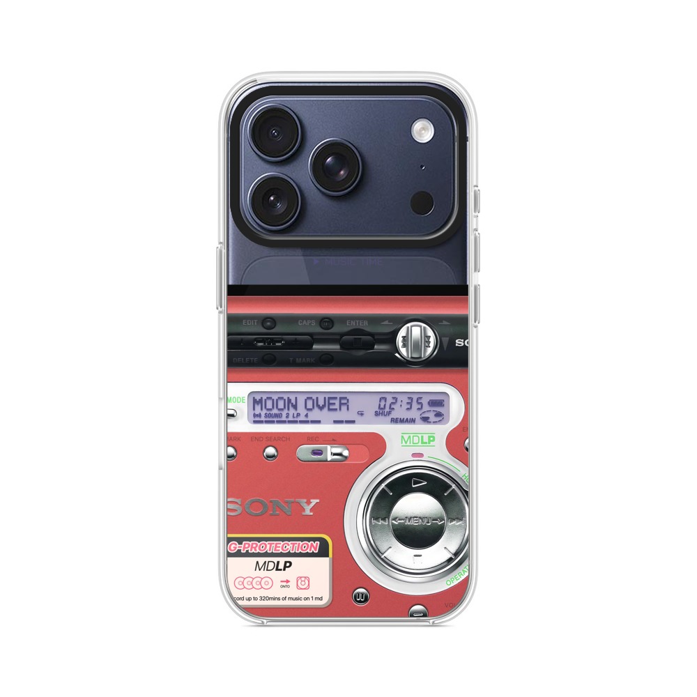 レトロ音楽プレーヤー iPhone 17 Proオリジナルケース