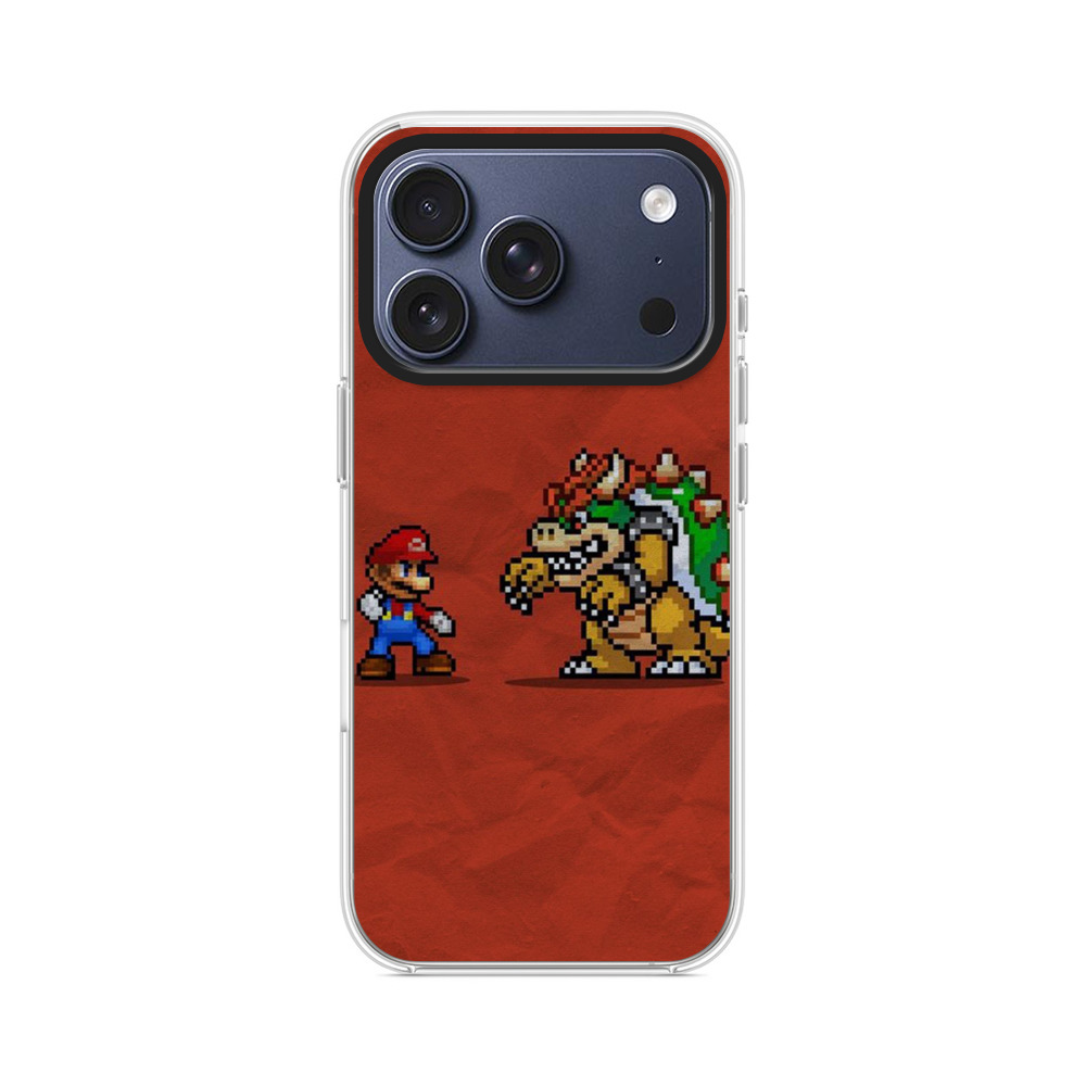 マリオとクッパの対決 iPhone 17 Proオリジナルケース