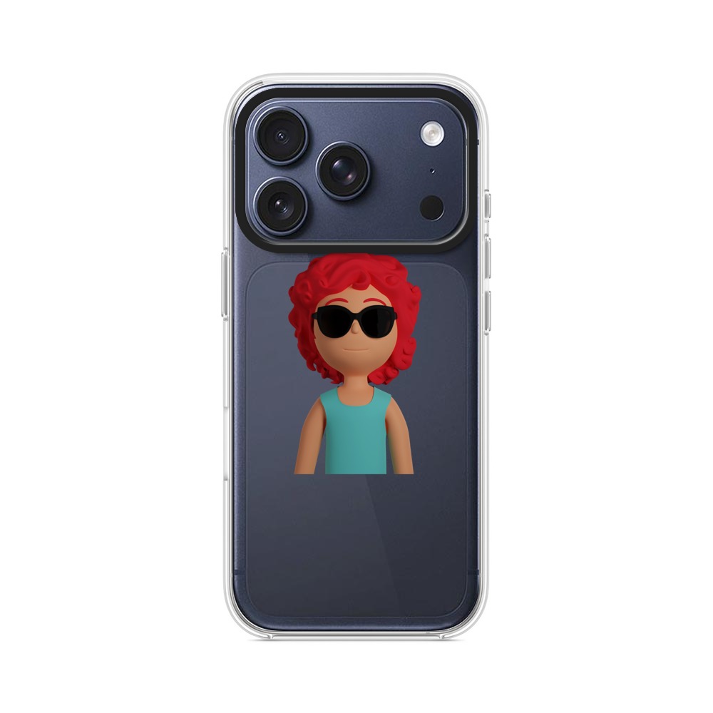 サングラスをかけたキャラクター iPhone 17 Proオリジナルケース