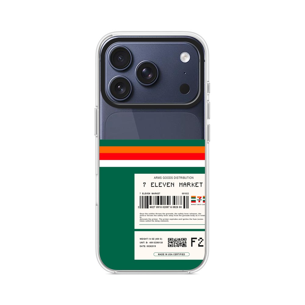 セブンイレブン風バーコード iPhone 17 Proオリジナルケース