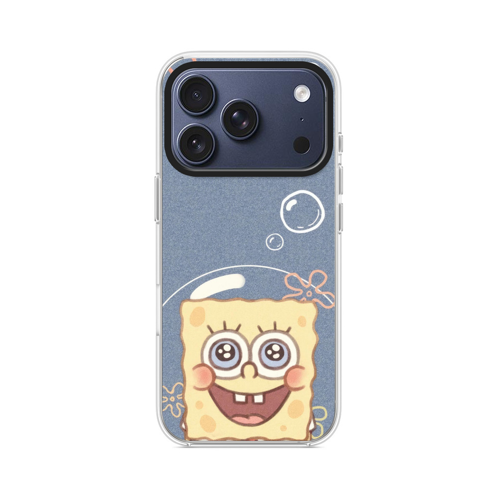 スポンジボブ泡デザイン iPhone 17 Proオリジナルケース