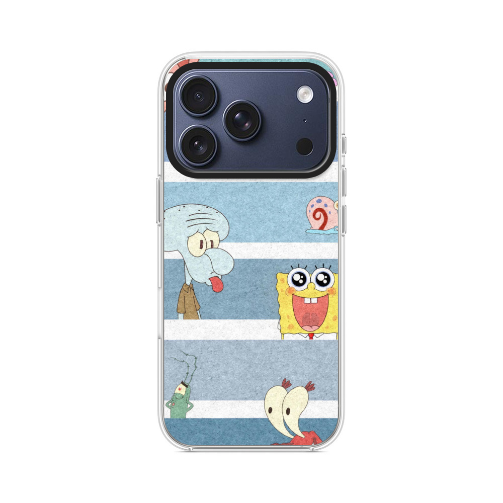 スポンジボブとイカルド iPhone 17 Proオリジナルケース