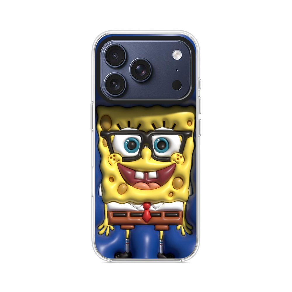 メガネスポンジボブ iPhone 17 Proオリジナルケース