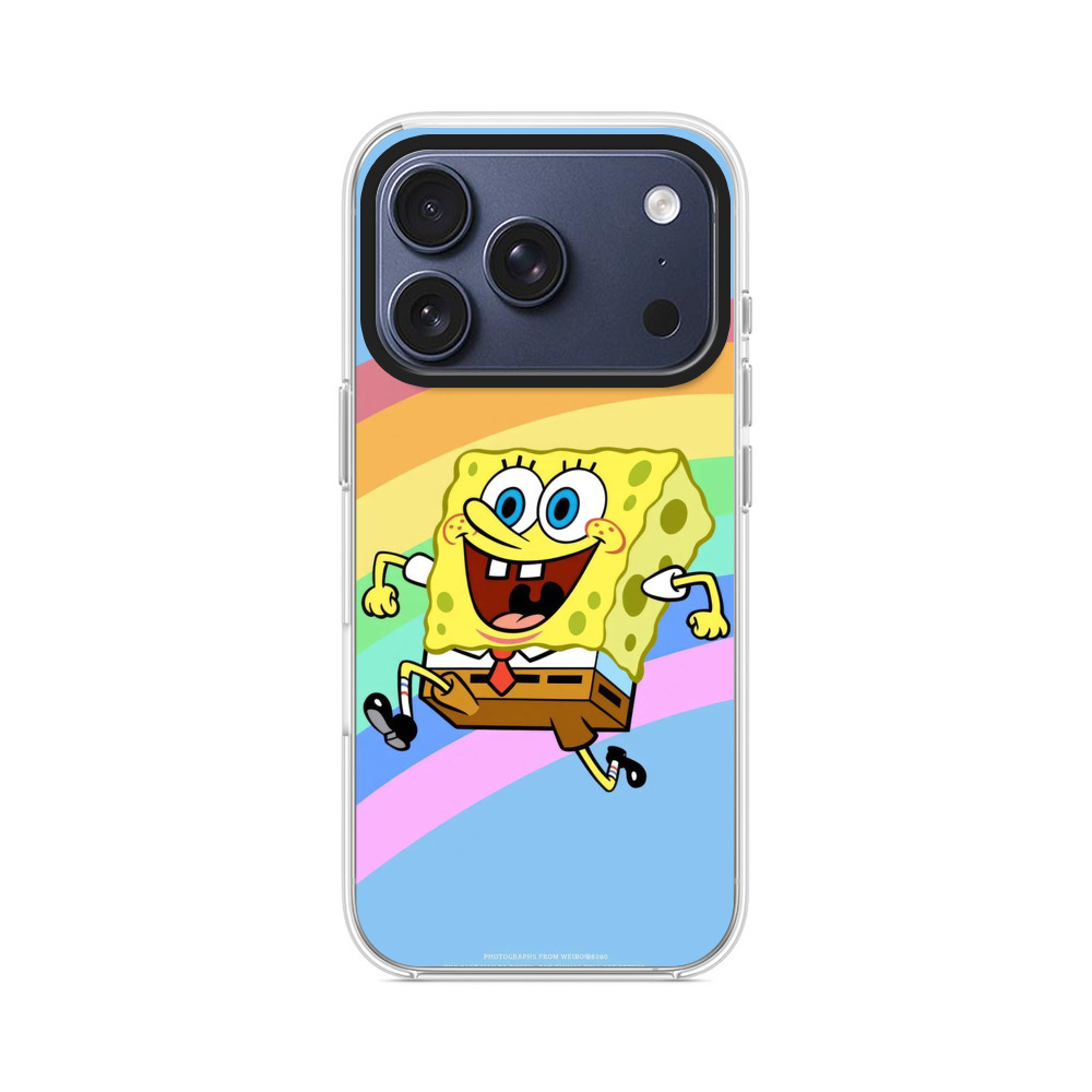 虹と元気なスポンジボブ iPhone 17 Proオリジナルケース