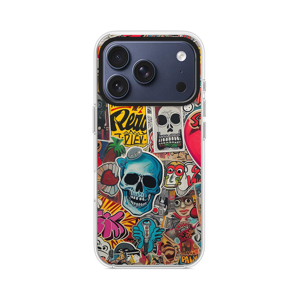 ストリートアートステッカー iPhone 17 Proオリジナルケース