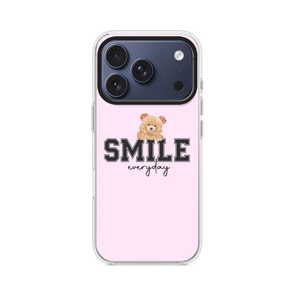 スマイルとクマのイラスト iPhone 17 Proオリジナルケース