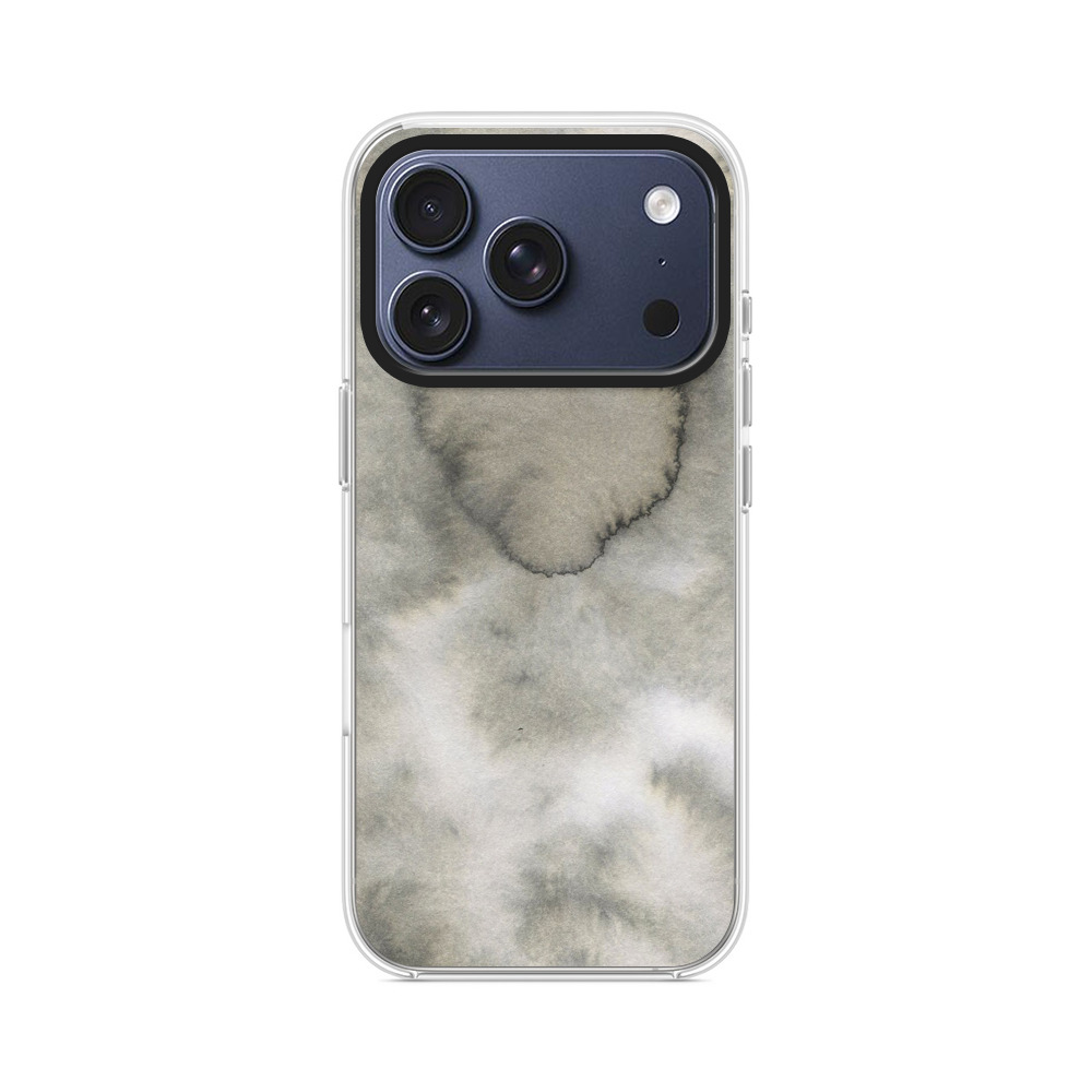墨色の水彩抽象画 iPhone 17 Proオリジナルケース
