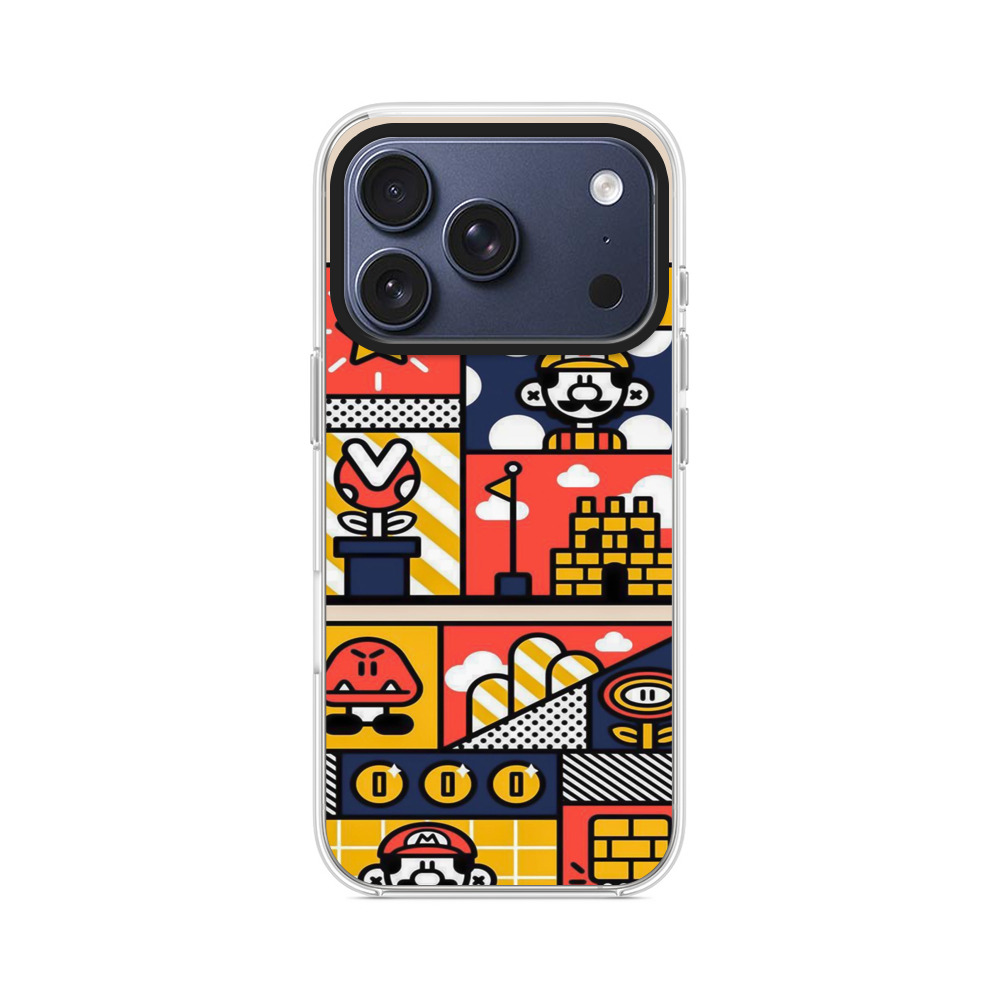 マリオゲームモチーフ iPhone 17 Proオリジナルケース