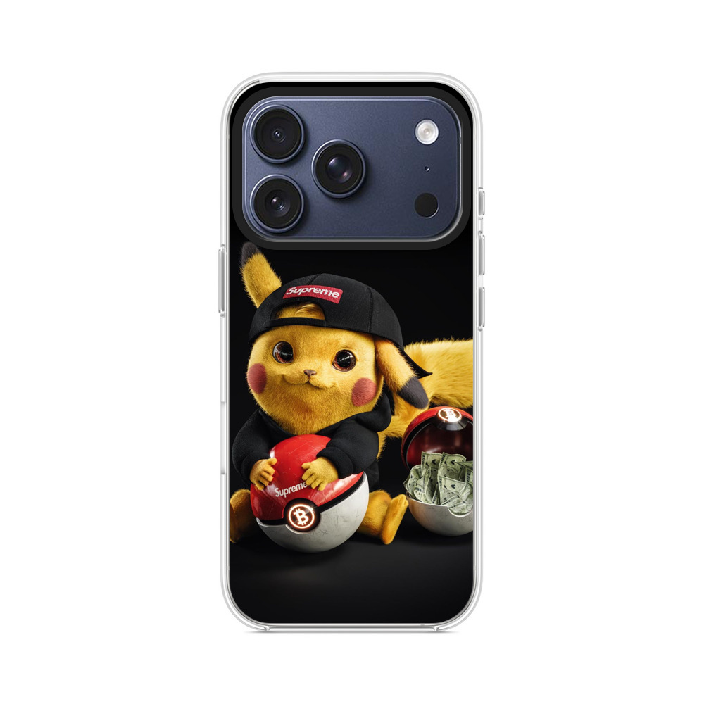 Supremeキャップピカチュウ iPhone 17 Proオリジナルケース