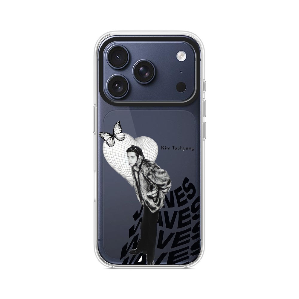 スタイリッシュな蝶 iPhone 17 Proオリジナルケース