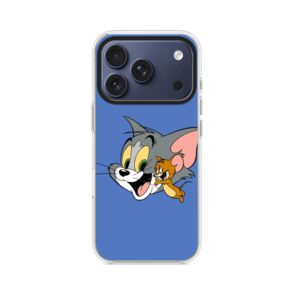 トムとジェリーの顔 iPhone 17 Proオリジナルケース