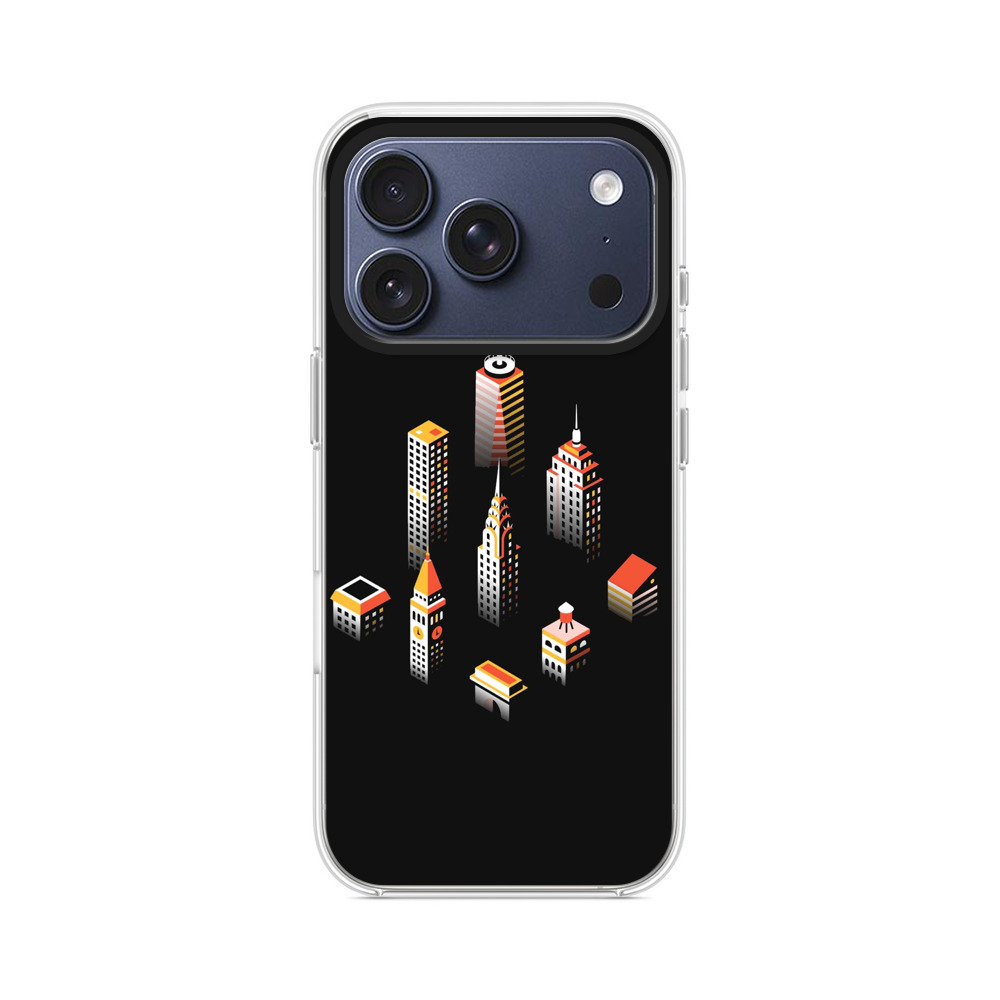 都市の高層ビル群 iPhone 17 Proオリジナルケース