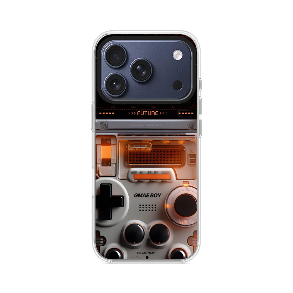 透明レトロゲーム機未来 iPhone 17 Proオリジナルケース