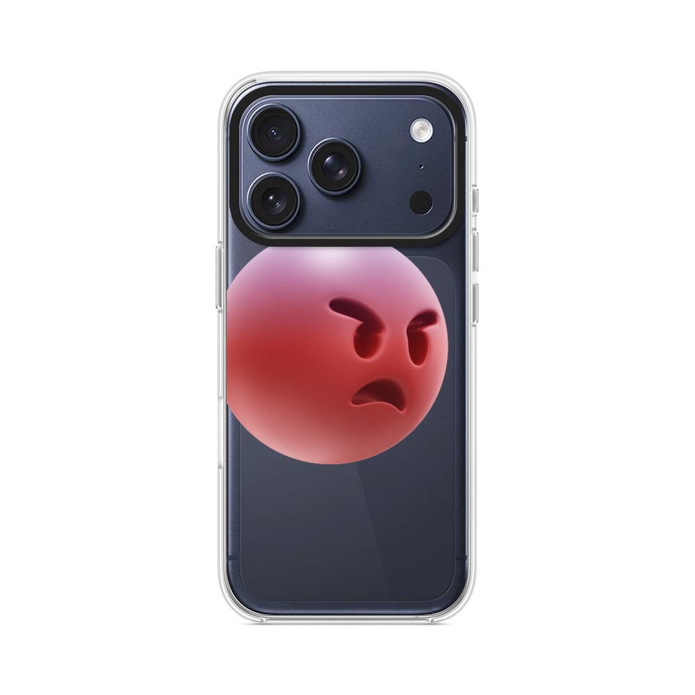 怒っている顔 iPhone 17 Proオリジナルケース