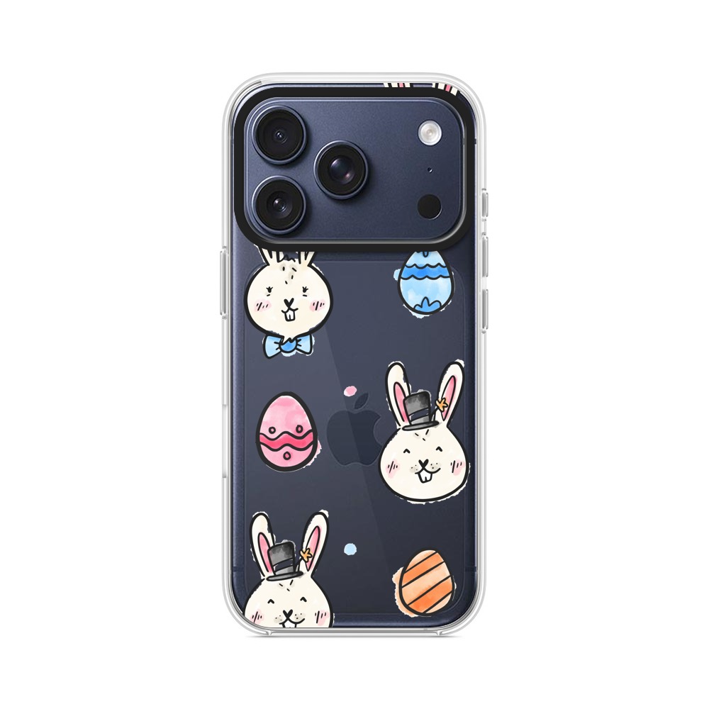 ウサギとイースターエッグ iPhone 17 Proオリジナルケース