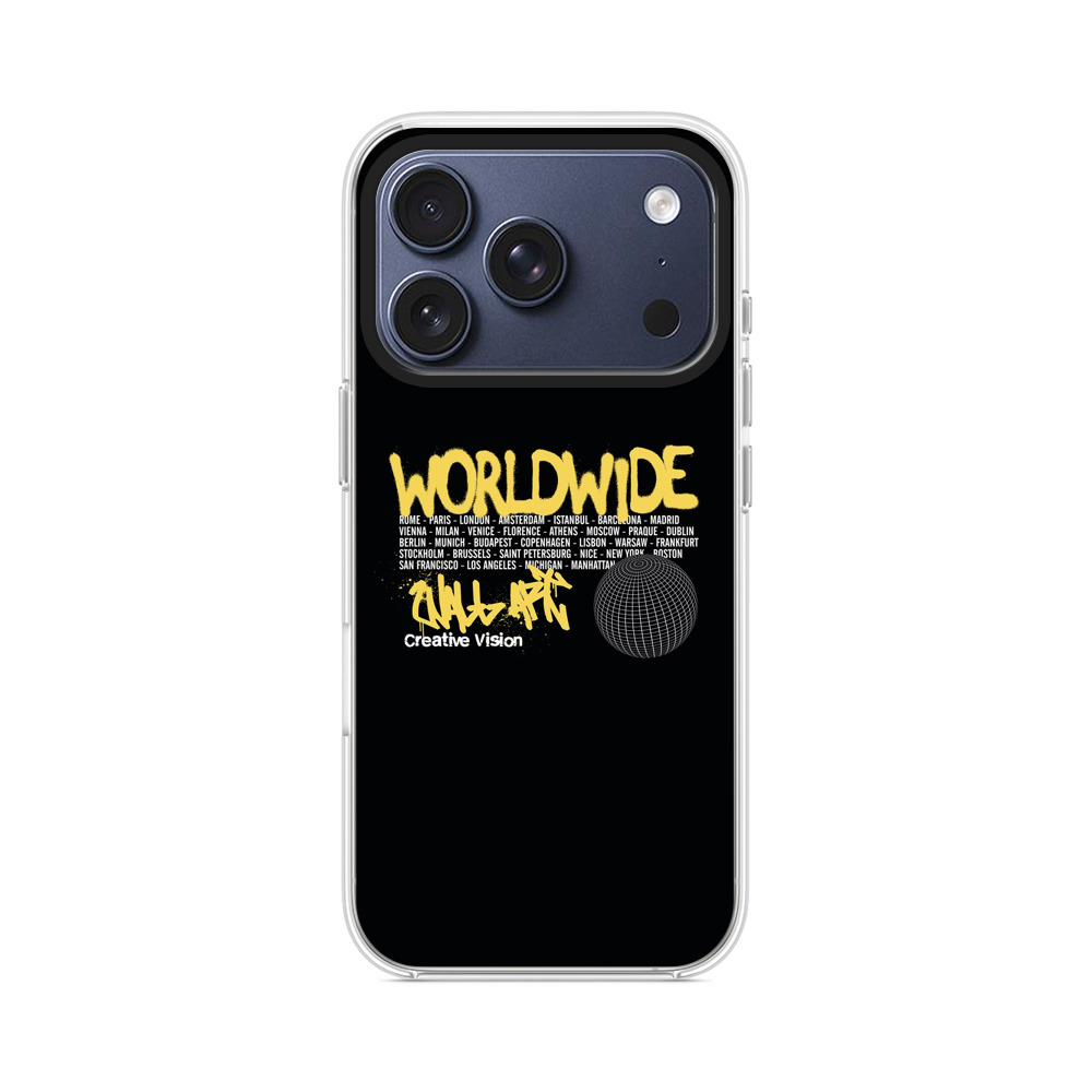 ワールドワイド都市リストデザイン iPhone 17 Proオリジナルケース