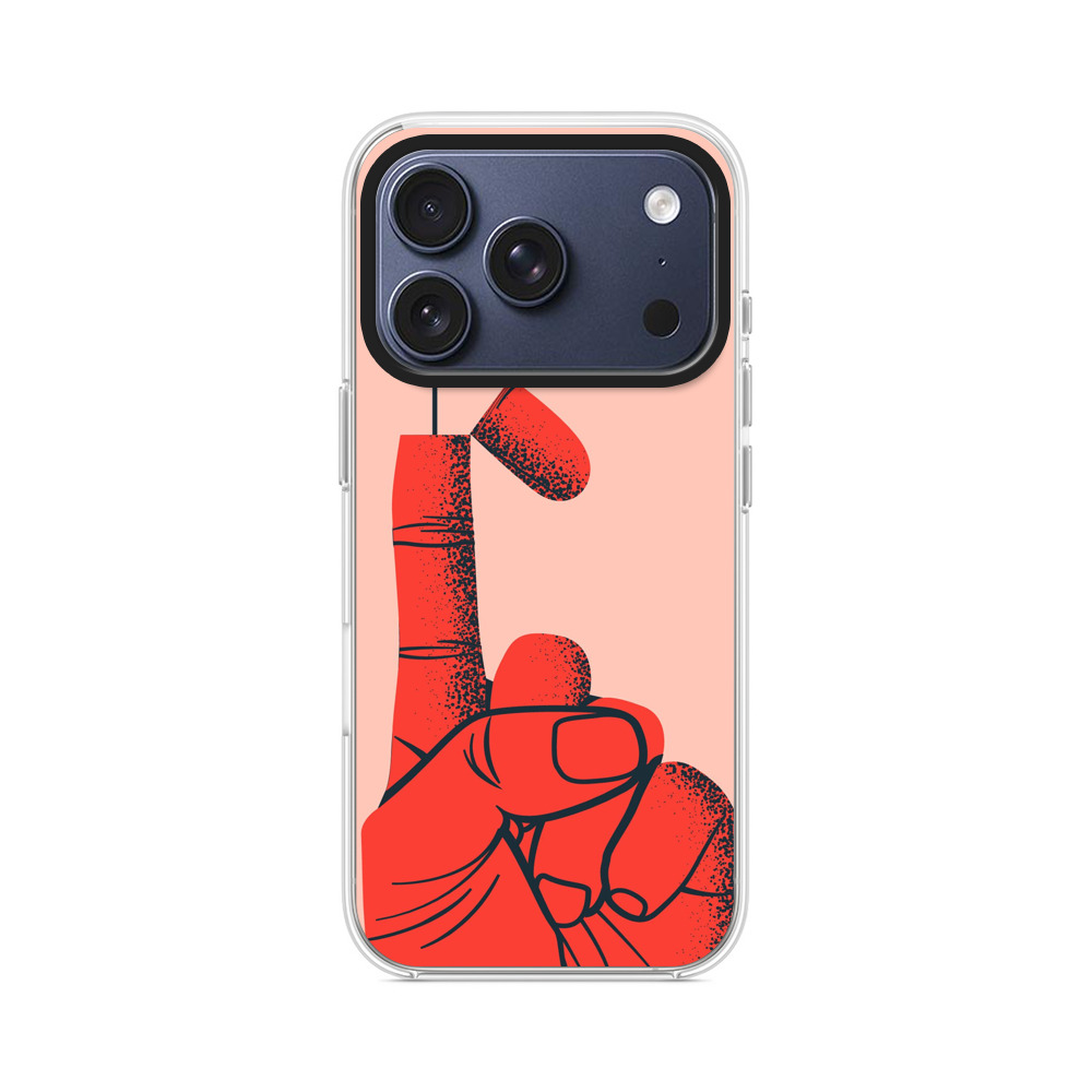 指と旗 iPhone 17 Proオリジナルケース