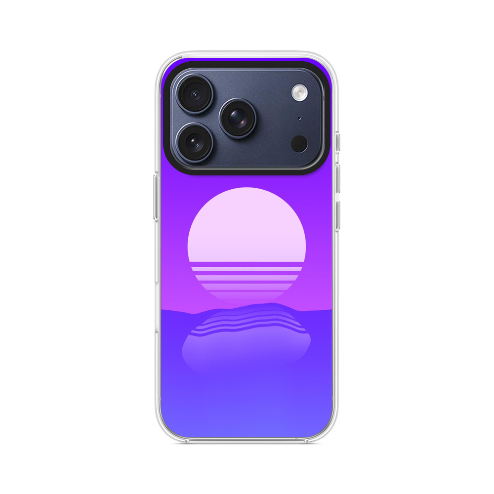 幻想的な紫夕日 iPhone 17 Proオリジナルケース