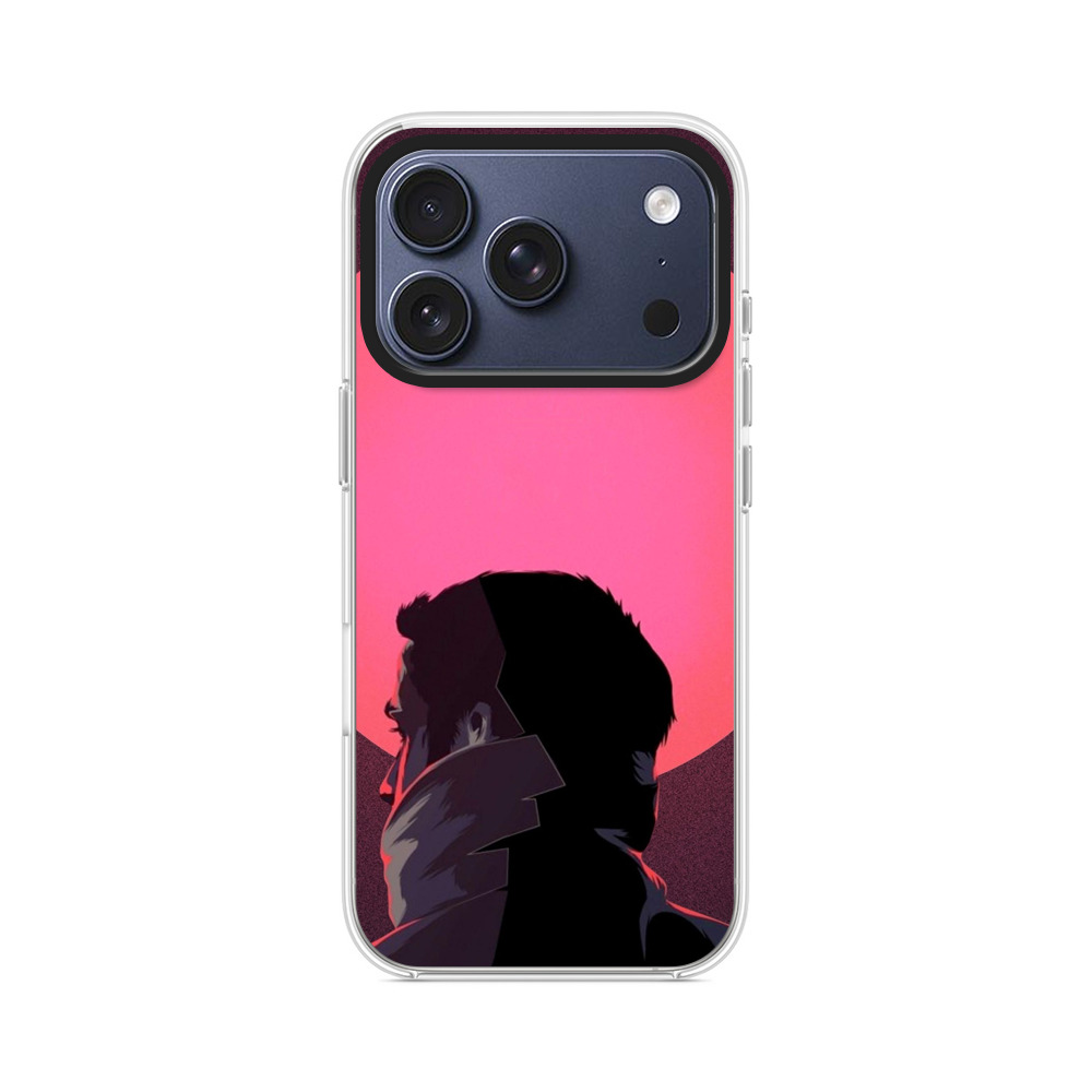 夕日の男性シルエット iPhone 17 Proオリジナルケース