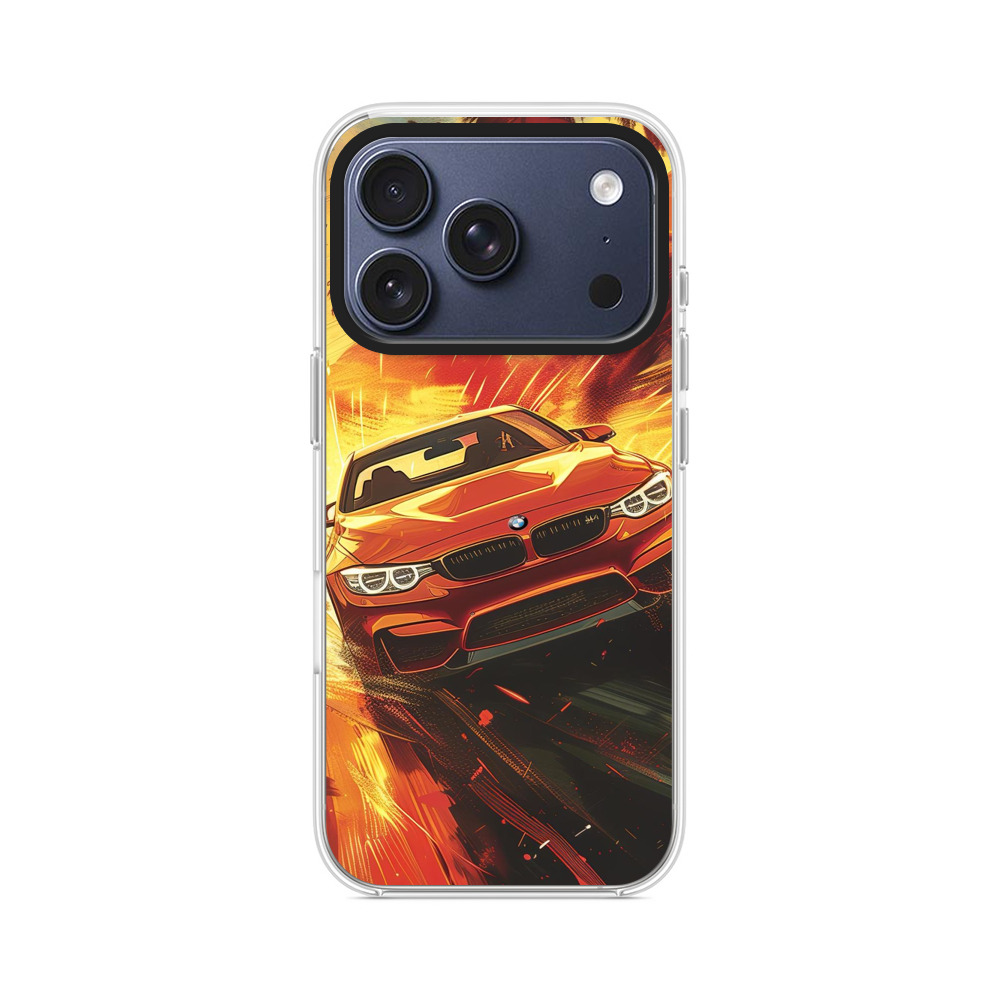 夕焼けスポーツカー iPhone 17 Proオリジナルケース