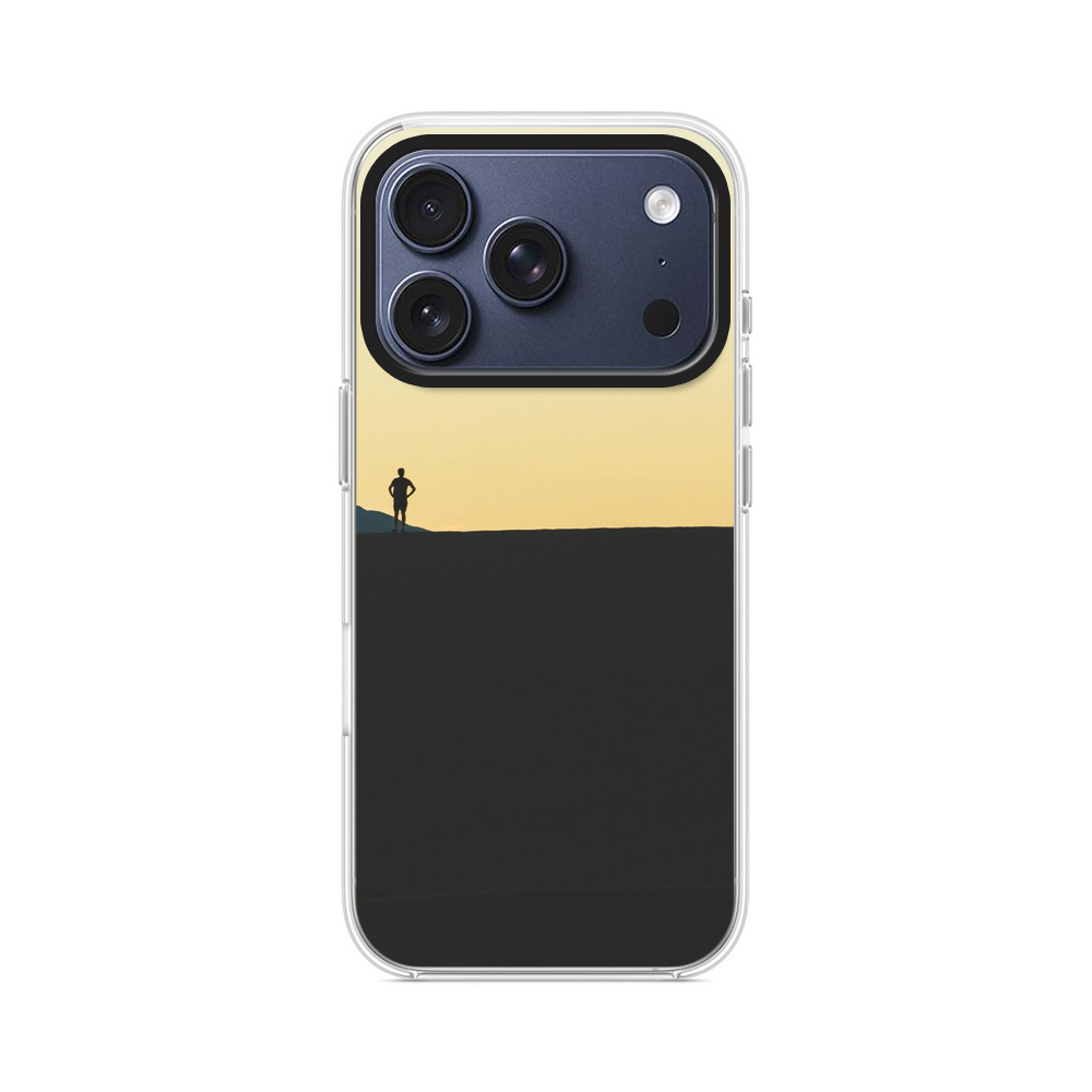 夕焼けシルエットの男 iPhone 17 Proオリジナルケース