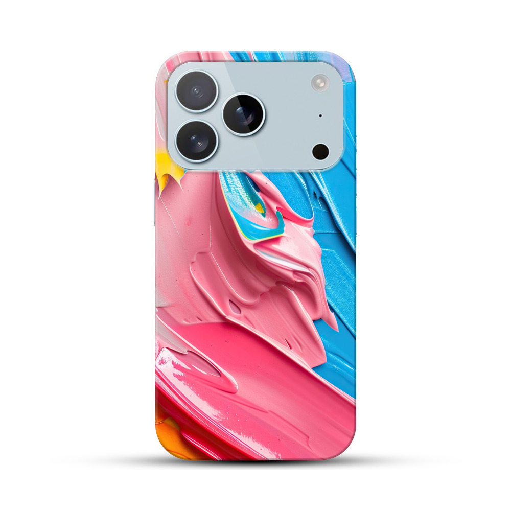 抽象ペイント模様 iPhone 17 Proオリジナルハードケース