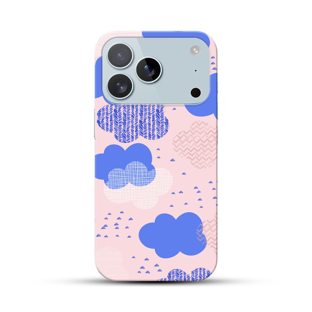 青とピンクの雲パターン indigo-clouds 青とピンクの雲パターン indigo-clouds