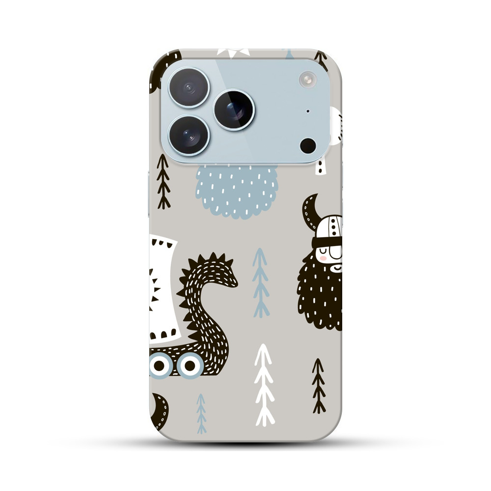 バイキングのパターン iPhone 17 Proオリジナルハードケース