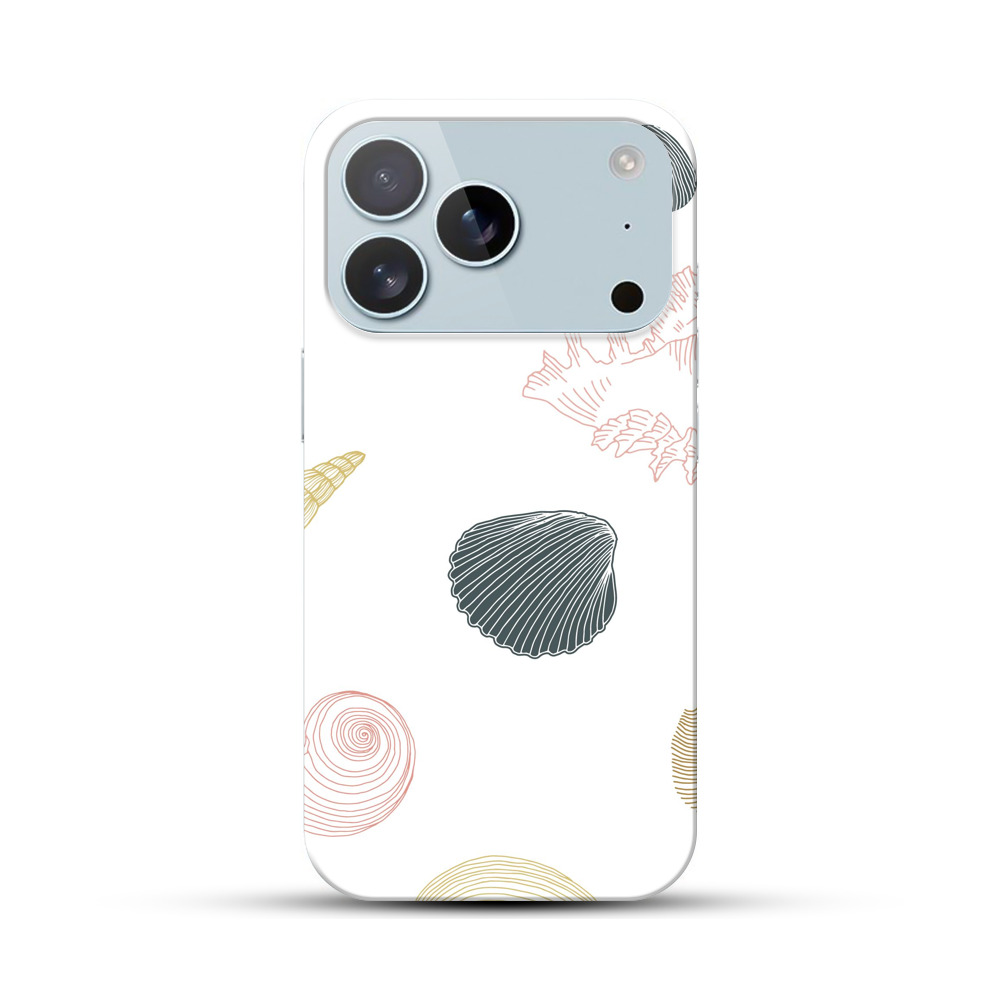 貝殻のパターン iPhone 17 Proオリジナルハードケース