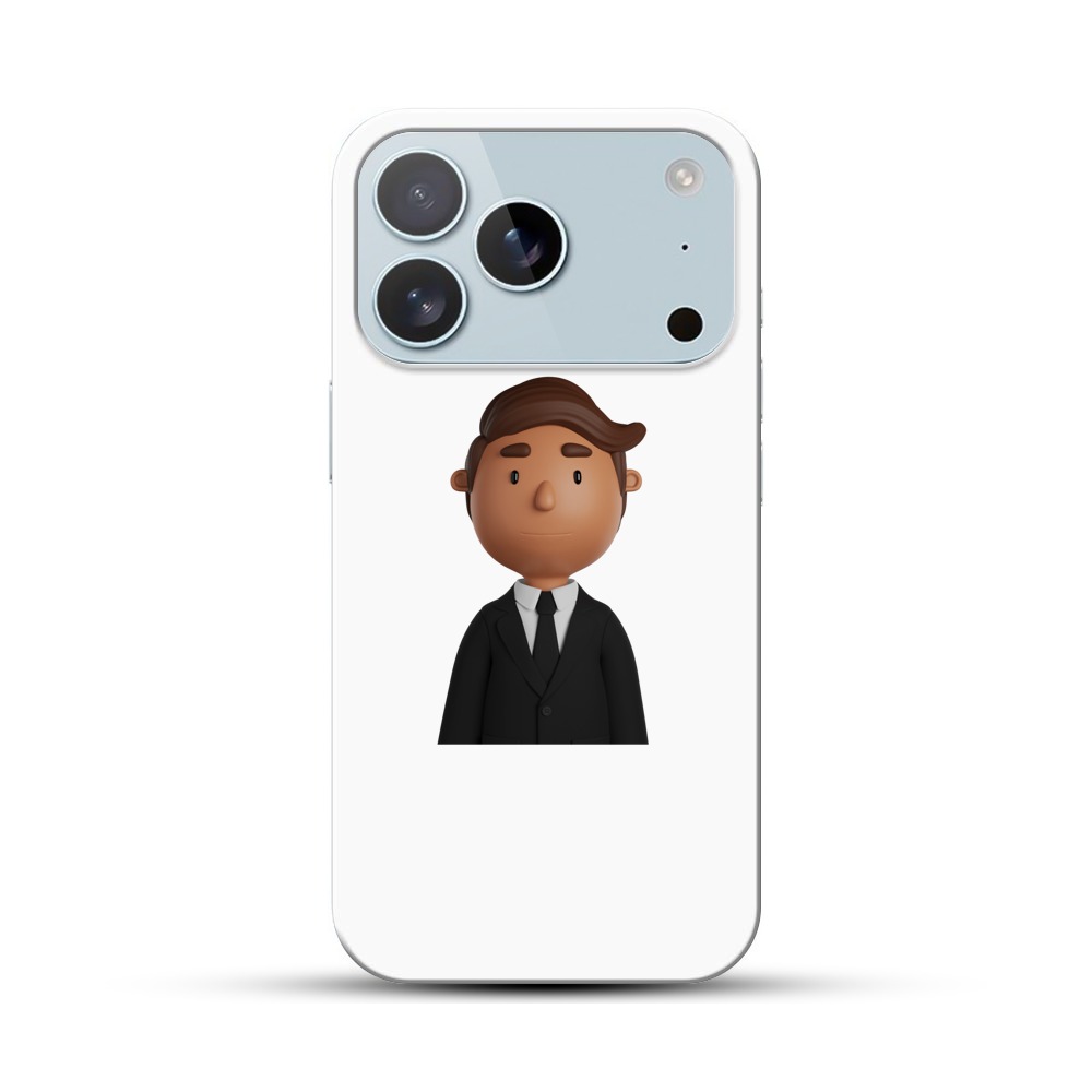 ビジネスマンのイラスト iPhone 17 Proオリジナルハードケース