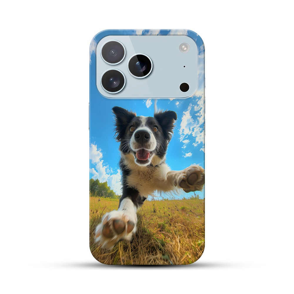 元気なボーダーコリー iPhone 17 Proオリジナルハードケース