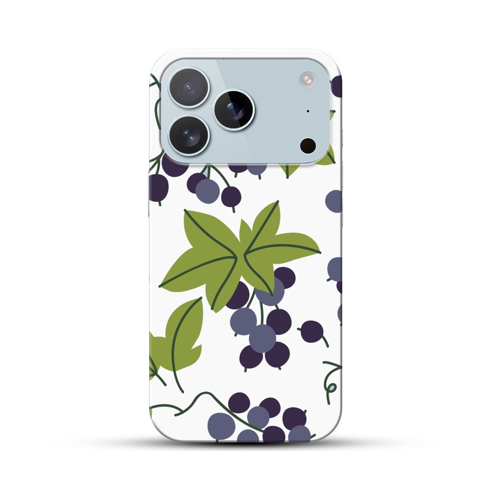 ブドウの葉と果実 iPhone 17 Proオリジナルハードケース