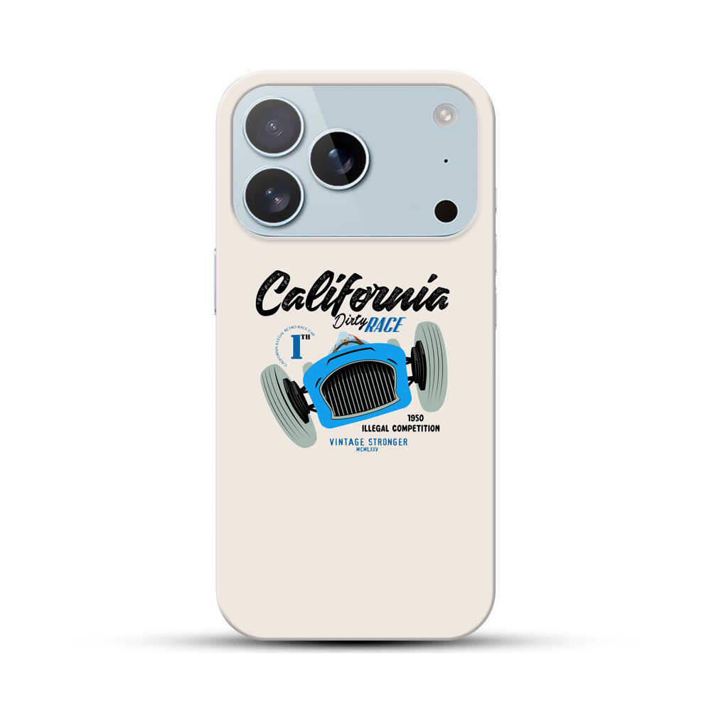 カリフォルニアのヴィンテージレースカー iPhone 17 Proオリジナルハードケース