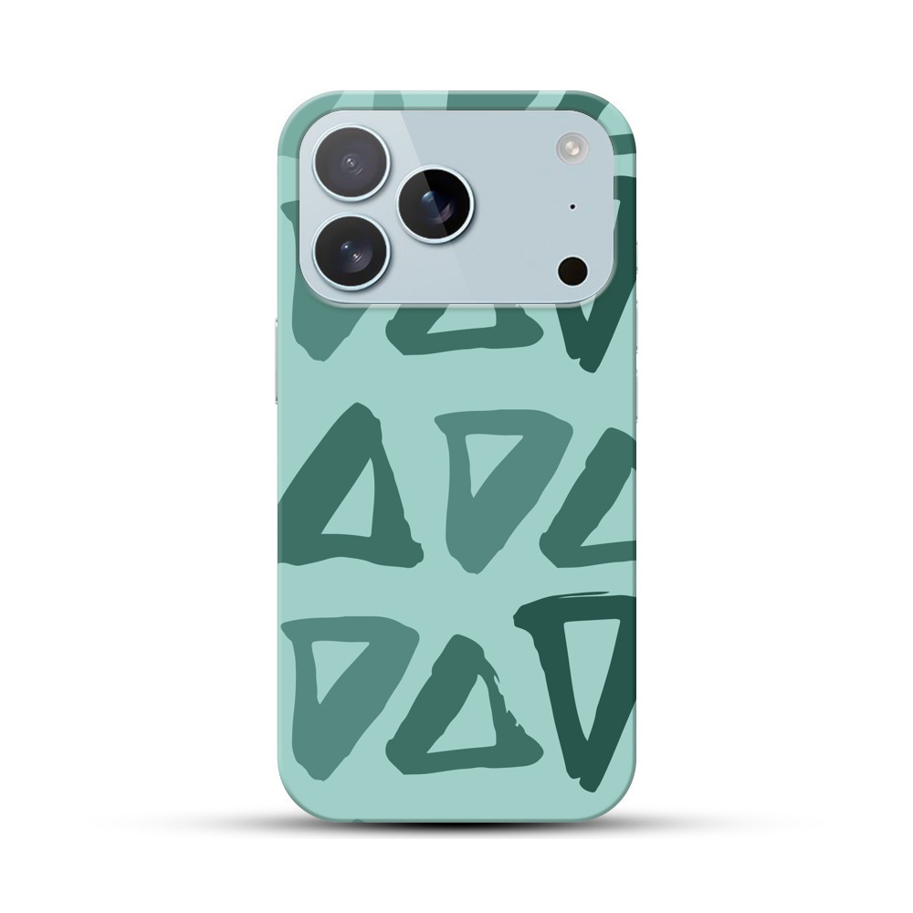 抽象的な三角形パターン iPhone 17 Proオリジナルハードケース