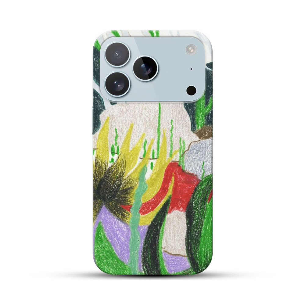 抽象的な植物の風景 iPhone 17 Proオリジナルハードケース