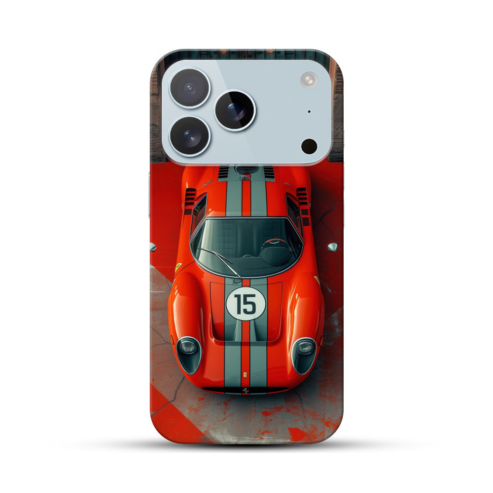 オレンジクラシックカー iPhone 17 Proオリジナルハードケース