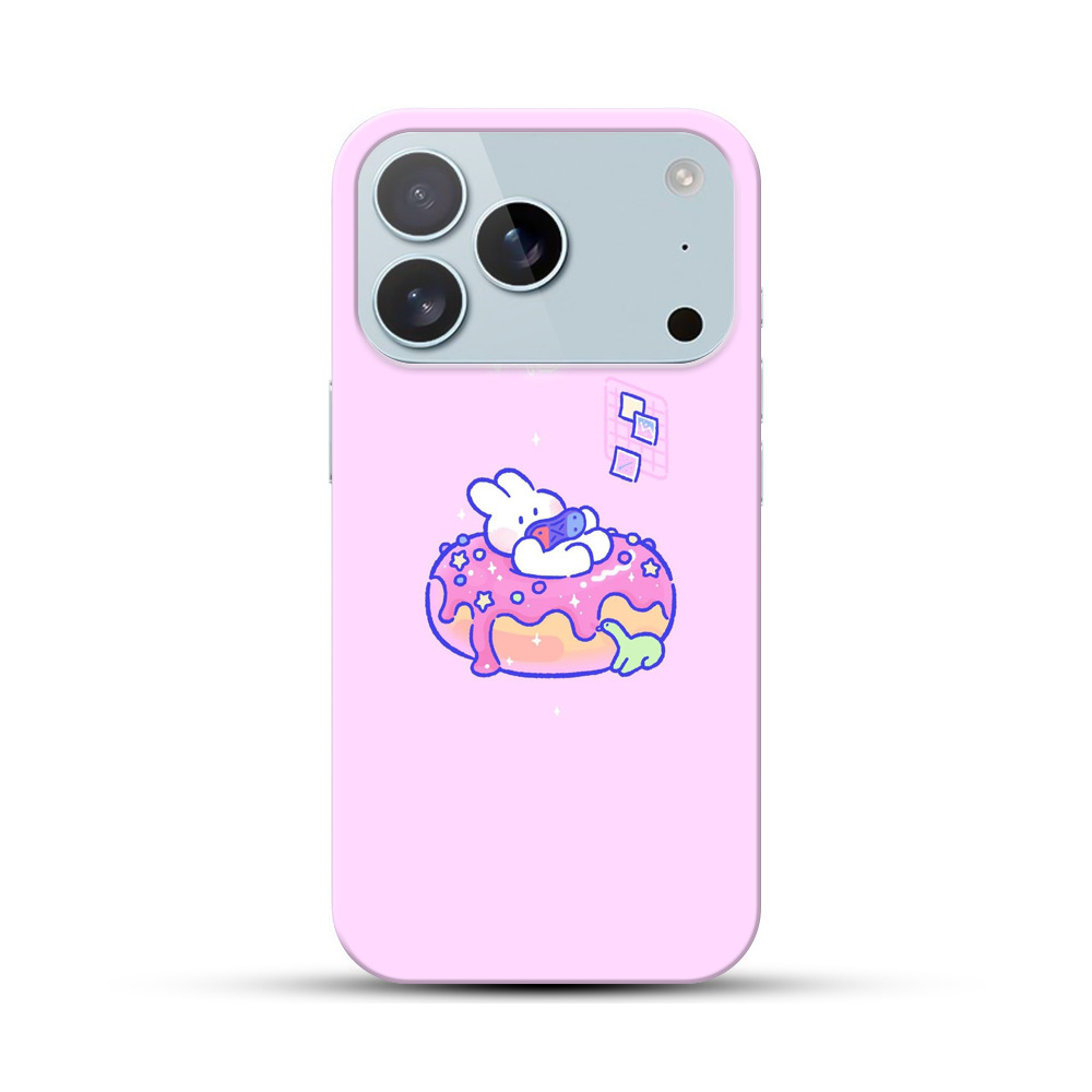 ドーナツにのんびりするウサギ donut-bunny ドーナツにのんびりするウサギ donut-bunny