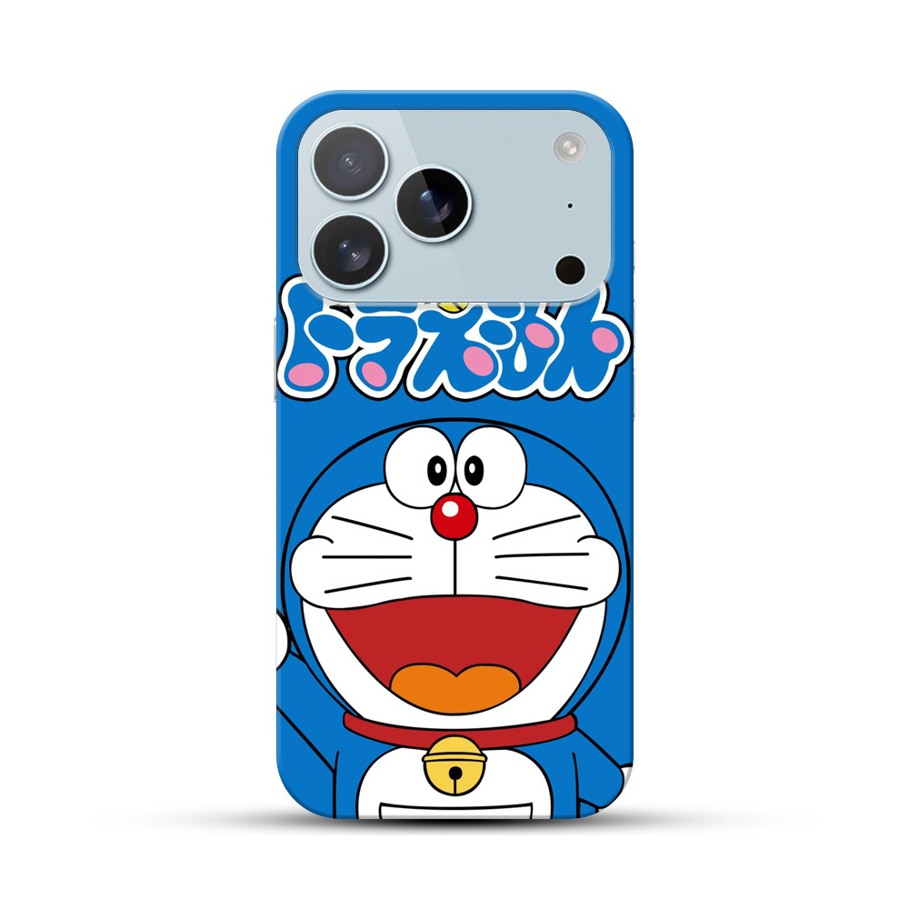 ドラえもんのロゴと顔 iPhone 17 Proオリジナルハードケース