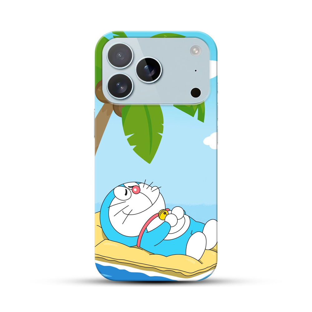 ヤシの木とドラえもん iPhone 17 Proオリジナルハードケース