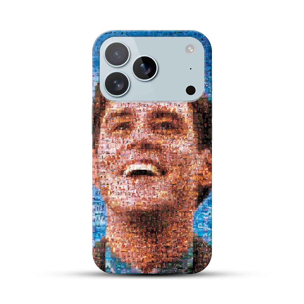 笑顔のモザイクポートレート iPhone 17 Proオリジナルハードケース