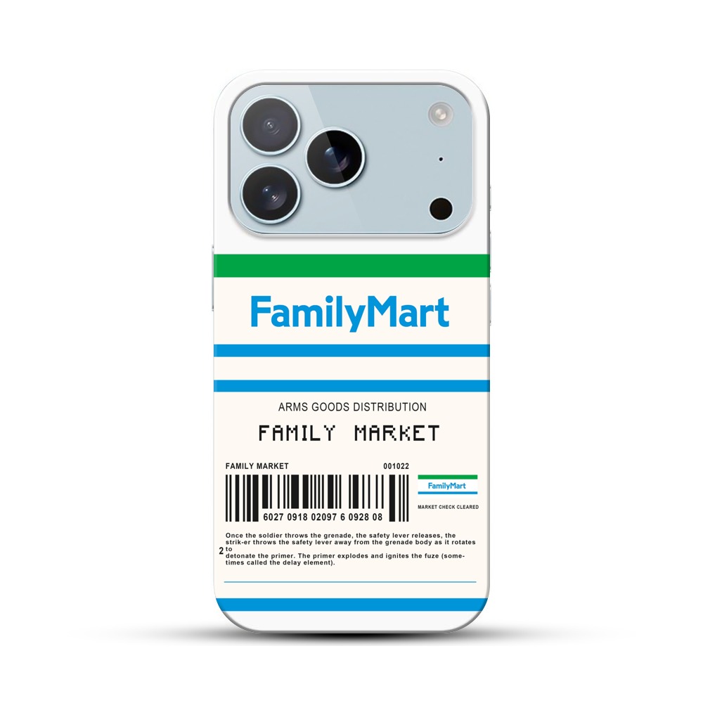ファミリーマート風ラベル iPhone 17 Proオリジナルハードケース