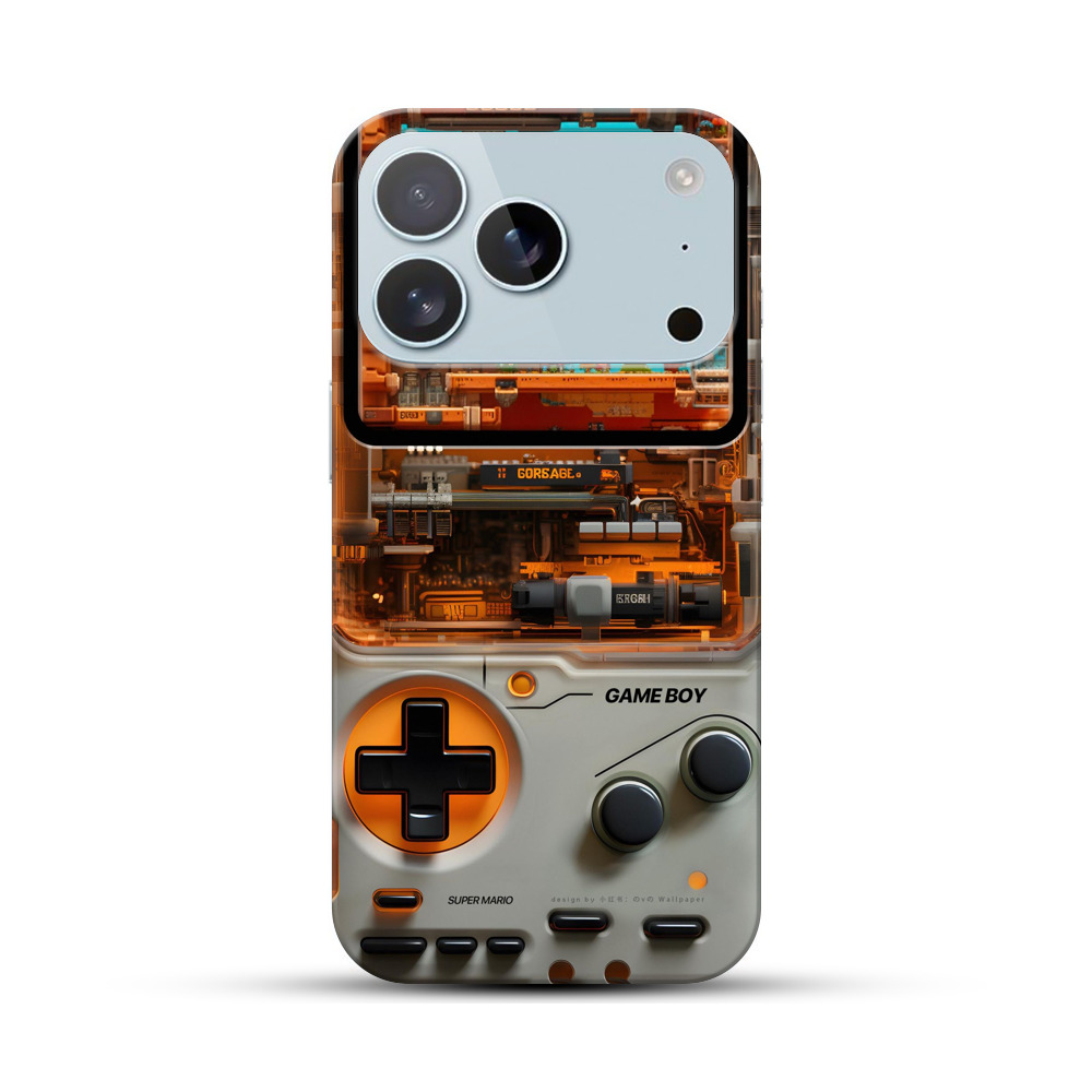 透明ゲームボーイ内部 iPhone 17 Proオリジナルハードケース