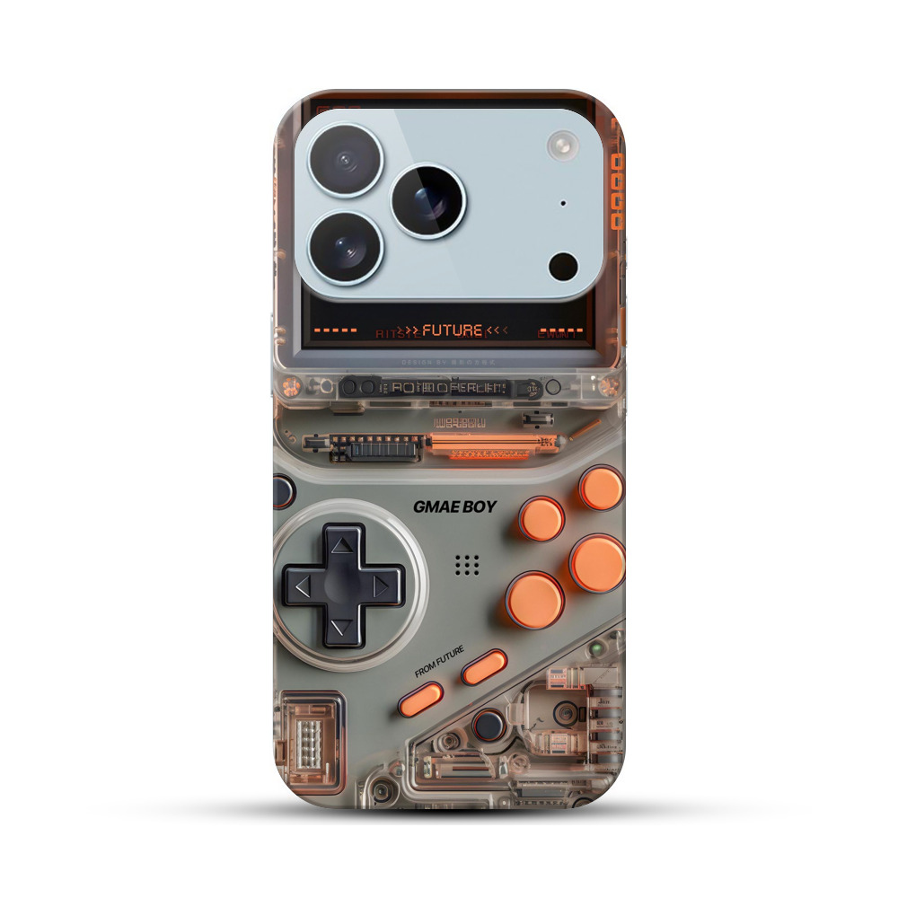 クリアゲーム機未来表示 iPhone 17 Proオリジナルハードケース