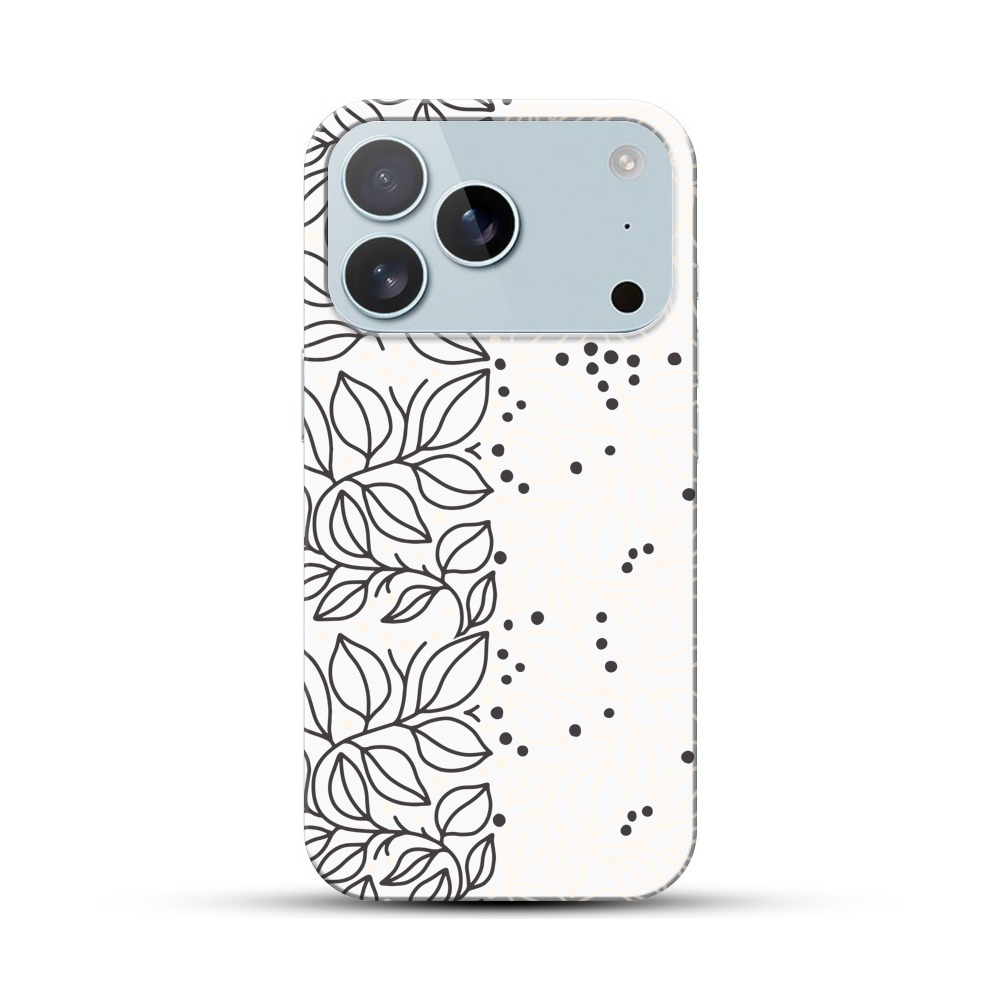 葉のパターン iPhone 17 Proオリジナルハードケース